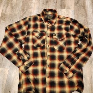 Dixxon snap button-down shirt.